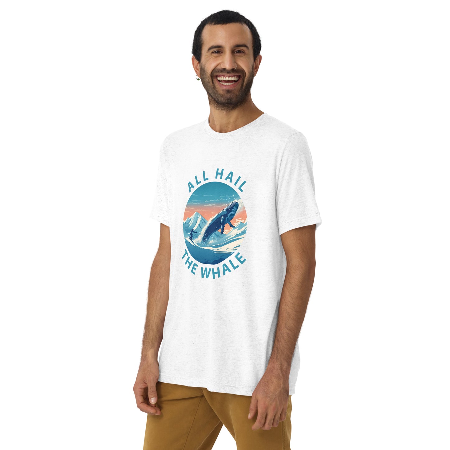 Powder Whale Shirt (Circle Logo, unisex)