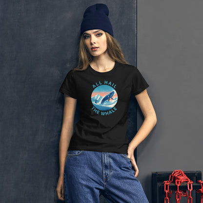 Women's Powder Whale Shirt (Circle Logo)