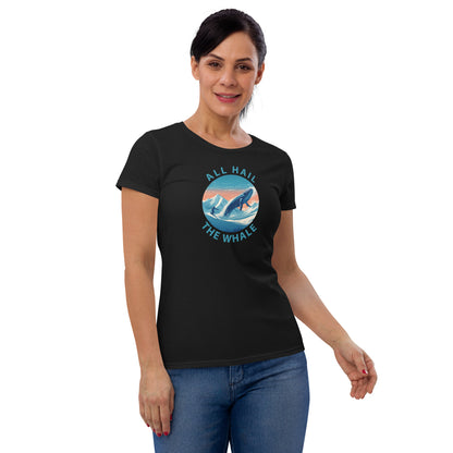 Women's Powder Whale Shirt (Circle Logo)