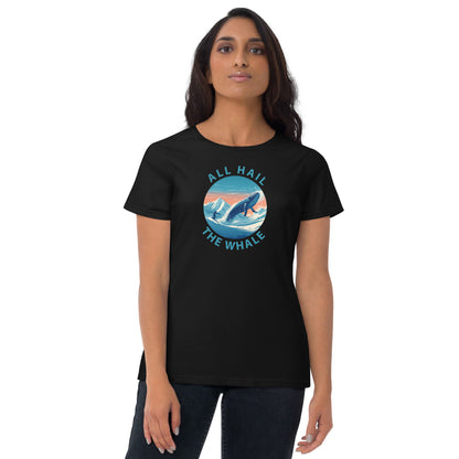 Women's Powder Whale Shirt (Circle Logo)